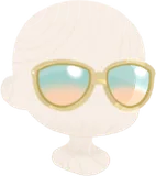リゾートカラーサングラス