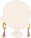 タッセル付きリングピアス