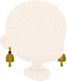 銅鈴の耳飾り