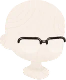 ハーフリムメガネ