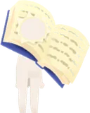 ツノリムルが穴を開けた本