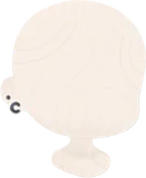 黒いスチールのピアス