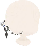 マウスチェーン付きピアスセット