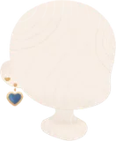 ブルーハートピアス