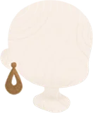 木彫りのピアス