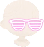 ネオンシャッターメガネ・ピンク