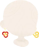 スライスパプリカピアス