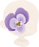 顔を覆う不思議な花
