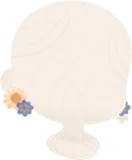 ドライフラワーのピアス
