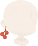 赤い実のピアス