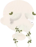 草絡まる立派な眉髭