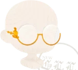 GL.L.金縁メガネ