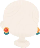 苺色イヤリング