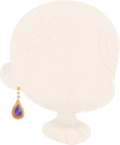 紫鉱石のピアス