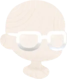モノトーンメガネ