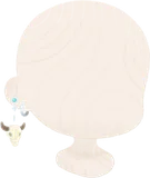 牛骨モチーフのピアス