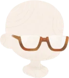 べっ甲アンダーリムグラス