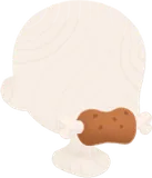 くわえ骨つき肉