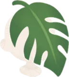 大きいモンステラのお面