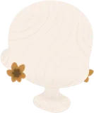 コーヒー染めて作ったピアス