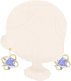 惑星鉱石イヤリング