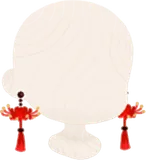 彼岸花の耳飾り