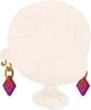 渦紋のピアス
