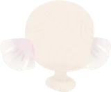 シフォン素材の耳飾り
