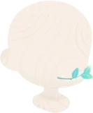 口元の小枝