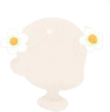 ちょこんと野苺の花
