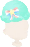 頭のせミントアイス