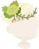 多肉植物の帽子
