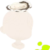 おいしそうな牡蠣のミニチュア