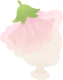 ピンクの花帽子