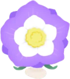 紫の花ヘッド