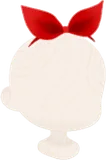 赤いカチューシャリボン