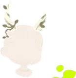 折れた枝のツノ