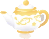 お茶会の日のティーポット