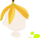 頭のせバナナの皮