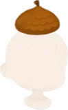 深い森のどんぐり帽子