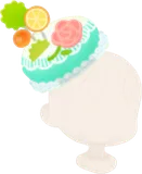 青緑の針山の帽子