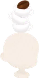 こだわりカップのタワー