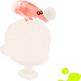 ホムに懐くサクラエビ