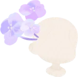 晴れ間に咲く紫陽花の装飾花