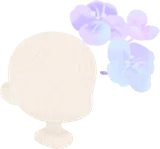 雨上がりに咲く紫陽花の装飾花