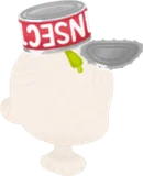 頭のせ空き缶帽