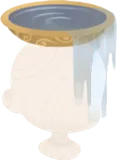 水滴り落ちるバードバス