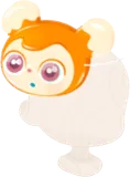ピグミーのお面・斜め