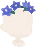 桔梗の髪飾り