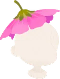 コスモスの花帽子
